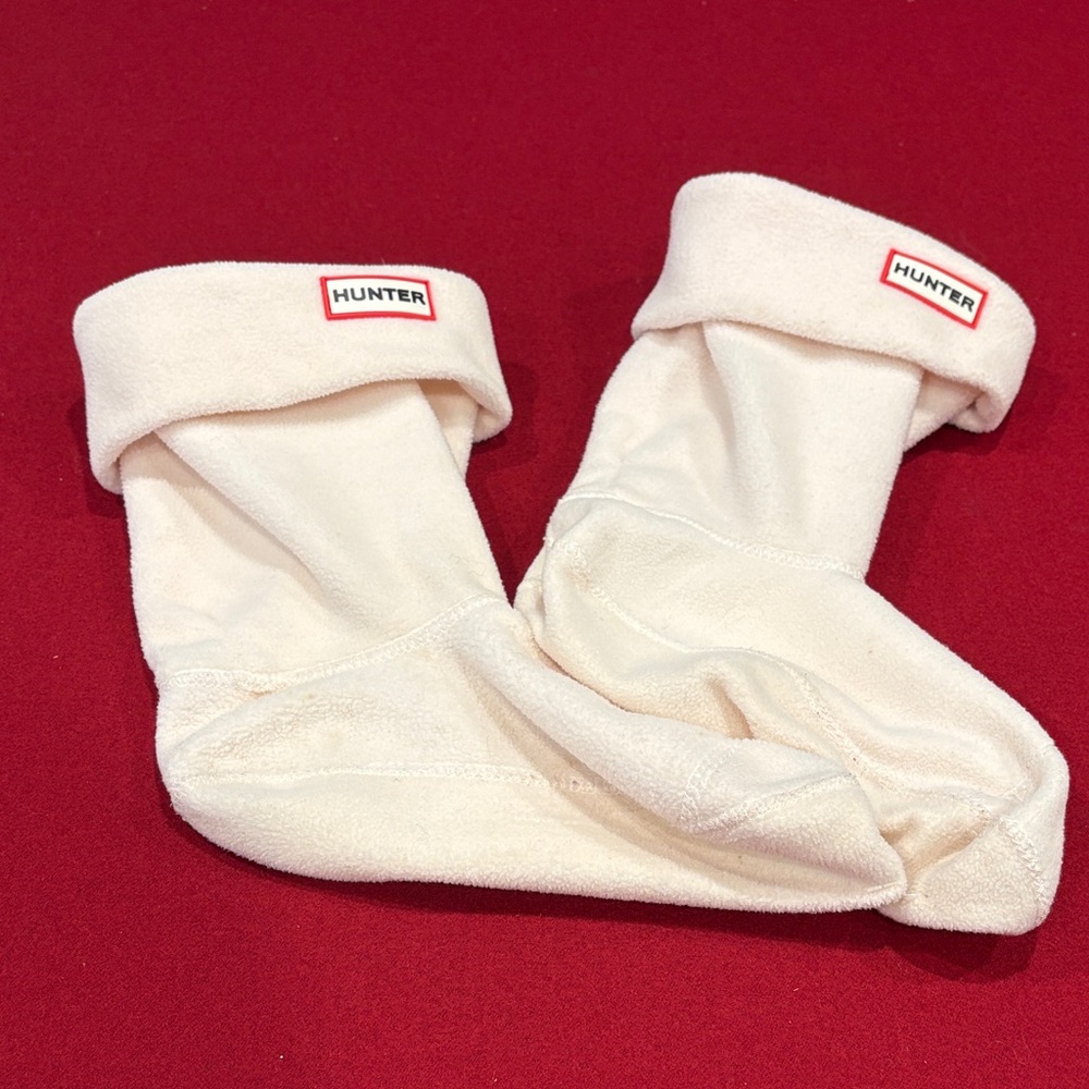 Hunter Off-White Boot  Socks